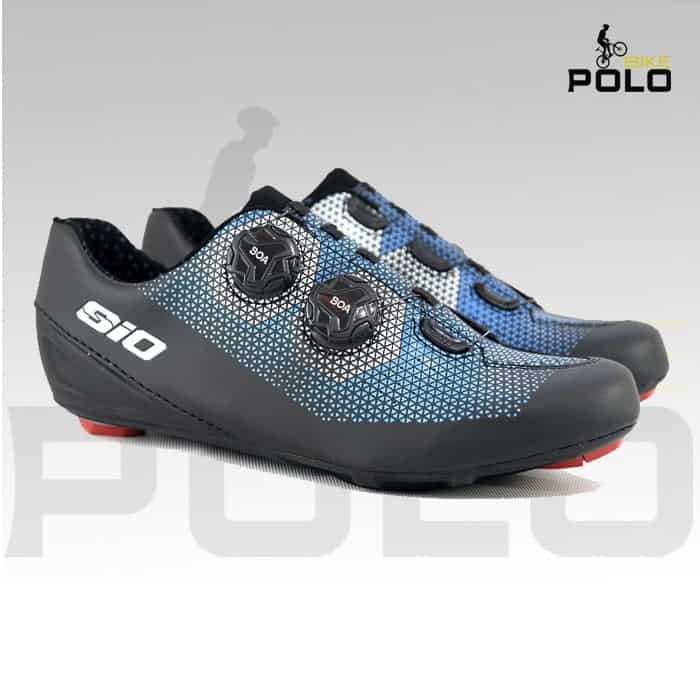 Zapatillas ciclismo mtb KR1 Negro Azul Ruta SIO